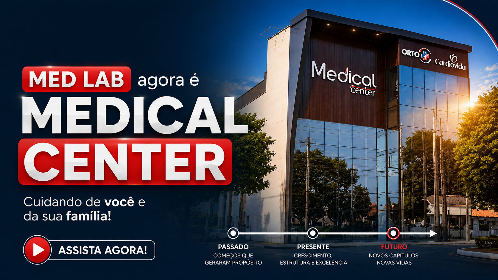 Capa do vídeo de apresentação da Medical Center